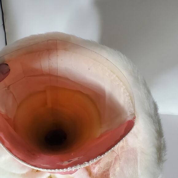 Old World Santa with pink paisley coat 17" tall Christmas tree topper Excellent - Picture 10 of 11